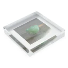 ki_rariの鉱物/グリーンアポフィライト Acrylic Block :placed flat