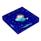 ZENの星空とおさかなほのちゃんアート Acrylic Block :placed flat
