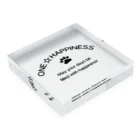 onehappinessのONE☆HAPPINESS Acrylic Block :placed flat