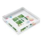 やまとねこのねこと蝶 Acrylic Block :placed flat