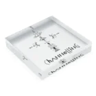 SANKAKU DESIGN STOREの宇宙からの交信。CHANNELING.A 黒 Acrylic Block :placed flat