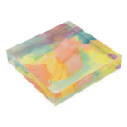 satonoのsatonoe colorful Acrylic Block :placed flat