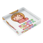 ちょっとすきーのおてがみむしのりおちゃん（にゅーばーじょん） Acrylic Block :placed flat