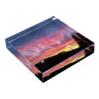 ririの夕焼け小焼け Acrylic Block :placed flat