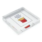 NATSUYA TAKASAKIのI LOVE FRENCH FRIES Acrylic Block :placed flat