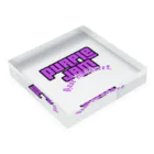 Purple Jam Base in Street.のPurple Jam Acrylic Block アクリルブロックの平置き