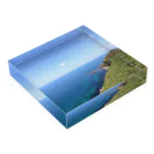 sleepingcatの天売島 Acrylic Block :placed flat