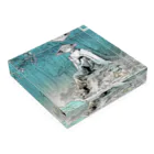 睦月ムンクのSUZURIの雨の季節2020・アクリルブロック Acrylic Block :placed flat