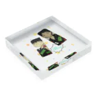 大道芸人Ino（いの）の大道芸人Ino　イラスト×2バージョン Acrylic Block :placed flat