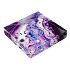 akane_shopの白い紫 Acrylic Block :placed flat