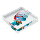 mの夏の金魚 Acrylic Block :placed flat