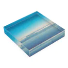 海とうにのいつかの青い海 Acrylic Block :placed flat