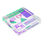 Mieko_Kawasakiの純情喫茶パンデミック  Snack bar pandemic 2020 Acrylic Block :placed flat