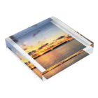 poppo12345の@Maldives sunset Acrylic Block :placed flat