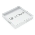 NYC STANDARDの404 not found Acrylic Block :placed flat