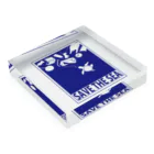 ナントカのSAVE THE SEA Acrylic Block :placed flat