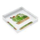 Mr.Perez’s Roomのサボテン ペレス- GOOD FOOD GOOD LIFE Acrylic Block :placed flat