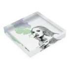 #420商店のSmoking Girl Acrylic Block :placed flat