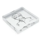 satomimitsukiの照れる少年 ラフ Acrylic Block :placed flat