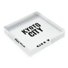 jimotyの京都　KYOTO　キョウトシティ Acrylic Block :placed flat