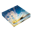 たかなのお店のSky SunsetCloud Acrylic Block :placed flat