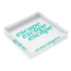 Egyptian Triangleのescape Acrylic Block :placed flat