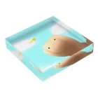 ほぼ動物園のハチとクマ（光） Acrylic Block :placed flat