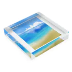 すまいるまーちの空と海 Acrylic Block :placed flat