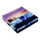 uche designのBRILLIANT LANDSCAPE Acrylic Block :placed flat