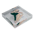 こっこさんのお店のYoga girl〜静かな朝〜 Acrylic Block :placed flat