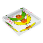 まめるりはことりのラブリーコザクラインコ【まめるりはことり】 Acrylic Block :placed flat