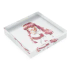 彩る葉っぱなの～のいちごちゃん Acrylic Block :placed flat