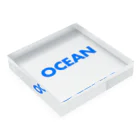 imageampのBLUEOCEAN Acrylic Block :placed flat