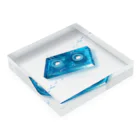 Ukeiのショップの水のカセットテープ Acrylic Block :placed flat