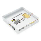 猫店長のお店～ペンギンの野望～のソーシャルディスタンス Acrylic Block :placed flat