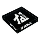 td'WORKSのtd'WORKSブランドロゴ(BlackScreen) Acrylic Block :placed flat