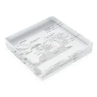 solid6629のカリブMAP アクリルブロック Acrylic Block :placed flat