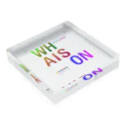 viofranme.のwhaison gradations CMYK-RGB Acrylic Block :placed flat