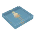 あおいらんぷのTumbling down Acrylic Block :placed flat