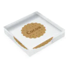 Own Your Life -SUZURI-のCocoa アクリルブロック（クッキー） Acrylic Block :placed flat