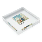 芝煮商店のsunny day Acrylic Block :placed flat