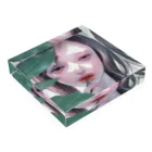 烏帽子 眇眼の太陽の愛し子ちゃん Acrylic Block :placed flat