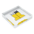 アクセルスタイルの可愛い長靴ねこ Acrylic Block :placed flat