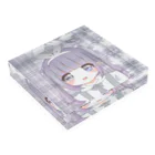 ぴよのむらさき Acrylic Block :placed flat