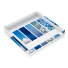 カナのblue Acrylic Block :placed flat