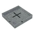 地殻変動の三角点(真上) Acrylic Block :placed flat