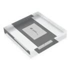 rilybiiのtulip gray Acrylic Block :placed flat