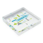 Drecome_Designの矢印 Acrylic Block :placed flat