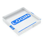 AAAstarsのLOGIN　ー片面ﾌﾟﾘﾝﾄ Acrylic Block :placed flat