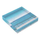 青空市場の橋立海水浴場グッズ Acrylic Block :placed flat